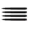 Four black pens are lined up horizontally against a white background. Anteprima dell’immagine prodotto
