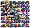 Set di adesivi Monster Truck, 50 adesivi colorati fai da te Anteprima dell’immagine prodotto 9