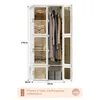 CDGlobal Kleiderschrank, Schrank 69 x 170 x 50 cm (B x H x Produktbild-Vorschau 9
