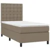 Boxspringbett mit Matratze & LED Taupe 90x200 cm Stoff Produktbild-Vorschau 3