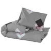 vidaXL Ensemble de literie Gris 220x240 cm coton Voir les images du produit 3