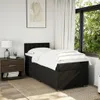 Möbel Boxspringbett mit Matratze Schwarz 80x200 cm Stoff - Produktbild-Vorschau 4