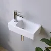 AQUABATOS Hängewaschbecken Keramik Waschtisch Produktbild-Vorschau 5
