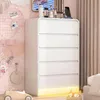 Moonbite dressoir met 5 lades, wit, met RGB LED-verlichting Productafbeelding-voorbeeld 8