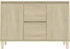 vidaXL Credenza rovere Sonoma 103,5x35x70 cm Materiale a Anteprima dell’immagine prodotto 5