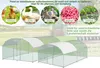 A marketing image showing two chicken coops with circular images of animals and plants above them. Produktbild-Vorschau