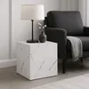 Tavolino 'Ellelu' cubo 45 x 40 x 40 cm MDF effetto marmo in Anteprima dell’immagine prodotto 6