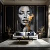 Fototapeta Do Sypialni Złoty PORTRET Kobiety Glamour Podgląd zdjęcia produktu 7