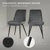 ML-Design jedálenská súprava 2 stoličiek, antracitová Náhľad obrázku produktu 3