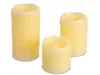 Echtwachs LED Kerzen 3 Stück Ø5 x 5,7,10cm creme inklusive Produktbild-Vorschau 6