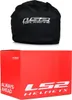 A black helmet bag with the LS2 logo and a red box with LS2 branding. Voir les images du produit