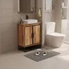 Meuble vasque loft à deux portes avec étagère de 82 cm Voir les images du produit 3
