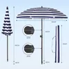 Sekey Sonnenschirm Rund Ø160cm Gartenschirm UV Schutz 50+ Produktbild-Vorschau 2