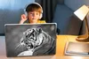 MuchoWow® Laptop Aufkleber Sticker Cover Tiger - Wild - Produktbild-Vorschau 3
