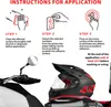Sticker Rennnummer für Motorrad "6" schwarz 27 x 37 mm Produktbild-Vorschau 3