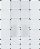 vidaXL Modularer Schrank mit 18 Fächern Weiß 37x146x180,5 Produktbild-Vorschau 4