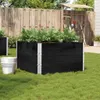 vidaXL Pflanzkasten Schwarz 100x100 cm Massivholz Kiefer Produktbild-Vorschau 2