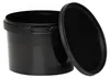 A black plastic bucket with its lid slightly ajar, shown against a white background. Náhľad obrázku produktu