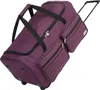 A purple rolling duffel bag is shown against a white background. Produktbild-Vorschau