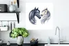 MuchoWow® Poster Pferde - Aquarell - Weiß - Mädchen - Produktbild-Vorschau 3