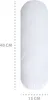 A white bolster pillow with size indicators. Produktbild-Vorschau
