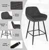 WOLTU Barhocker 2er Set Designer Barstuhl Polsterhocker mit Produktbild-Vorschau 4