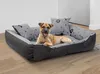 Hundebett Laufstall 75x65cm wasserdicht Knochen schwarz Produktbild-Vorschau 5