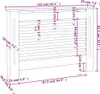 vidaXL Copriradiatore bianco 112×19×81,5 cm MDF Anteprima dell’immagine prodotto 7