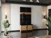 KIER FURNITURE Šatní skříň, dub Craft Golden +  černá - Náhled obrázku produktu 1