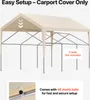 Toit de remplacement pour carport VEVOR, 3,65x6,09 m, bâche Voir les images du produit 5