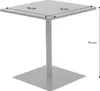 sweeek - Bistro-Gartentisch quadratisch aus Stahl für 2 Produktbild-Vorschau 5