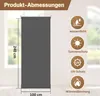 TolleTour Senkrechtmarkise Anthrazit 100 x 240cm Produktbild-Vorschau 2