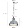 Steinhauer - lampada a sospensione - Bikkel - grigio - Anteprima dell’immagine prodotto 13