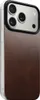 A close-up, angled view of the back of a smartphone case with a wood-grain texture and a camera bump. Produktbild-Vorschau