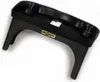 A black plastic tray with legs, designed to be placed over a car's steering wheel or dashboard. Podgląd zdjęcia produktu