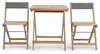 home24 Balkonset - 3-teilig - Akazie Massiv / Nylon - Braun Produktbild-Vorschau 4