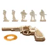 ROBOTIME Roker 3D drevené puzzle Revolver Corsac M60 102 Náhľad obrázku produktu 13