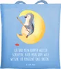 Mr. & Mrs. Panda Shopping Tasche Pinguin Mond - Sky Blue - Produktbild-Vorschau 1