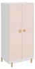 Kinderkast 'Vaarentaa', 126 x 60 x 41 cm, wit / roze Productafbeelding-voorbeeld 2