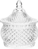 Clayre & Eef Bocal à provisions Ø 8x10 cm Verre transparent Voir les images du produit 1
