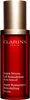 A product shot of a Clarins serum bottle. Podgląd zdjęcia produktu