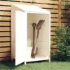 vidaXL Capanno per attrezzi bianco 55x52x112 cm in legno Anteprima dell’immagine prodotto 2
