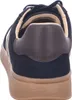 The back view of a navy blue Gant sneaker with a brown heel accent and a tan sole. Anteprima dell’immagine prodotto