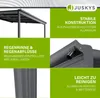 Juskys Terrassenüberdachung Borneo 3x3 m – Aluminium Produktbild-Vorschau 5