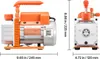 VEVOR Vakuumpumpe, 3,5 CFM 99 L/min, 1-stufig, 180 W Produktbild-Vorschau 8
