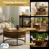 Couchtisch SWING Braun mit verstellbarer Tischplatte & Produktbild-Vorschau 5