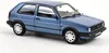 A blue metallic Volkswagen Golf 2 model car on a white background. Produktbild-Vorschau