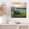 DEQORI Glasbild Echtglas 50x50 cm 'Morgen am Geroldsee' Produktbild-Vorschau 4