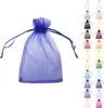 Organzasäckchen 7 x 9 cm, Blau, 100 Stück Produktbild-Vorschau 1