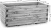 Pflanzkasten Holz mit Vlies 120x42x38cm naturbraun - XXL Produktbild-Vorschau 4